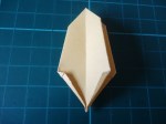 13. As per step 10, fold the bottom edges up slightly