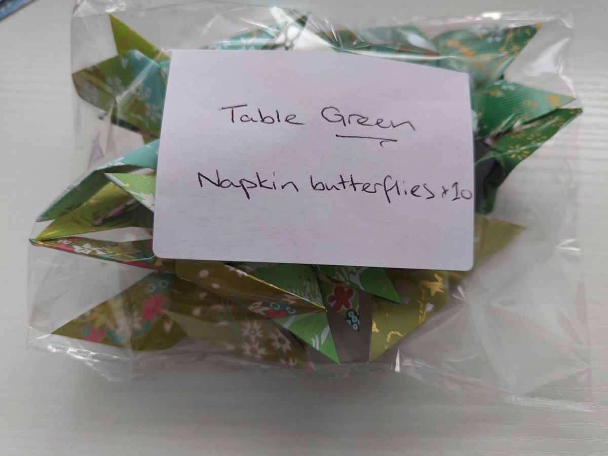 DIY Wedding Diaries from The Atelier – Origami Yoshizawa butterfly&nbsp;decorations