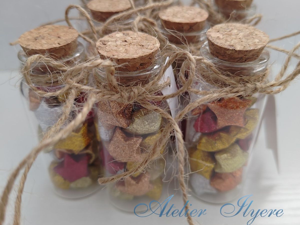 DIY Wedding Diaries from The Atelier – Origami lucky star favour&nbsp;jars
